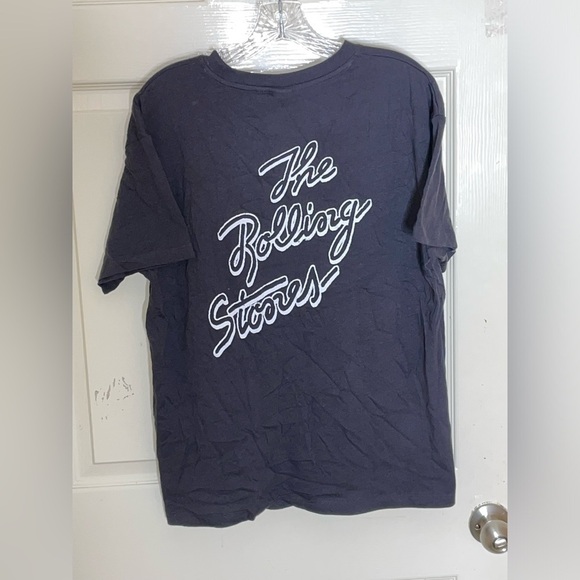 H&M Women's Casual The Rolling Stones Logo Gray Short Sleeve T-Shirt Top Small - Picture 6 of 11